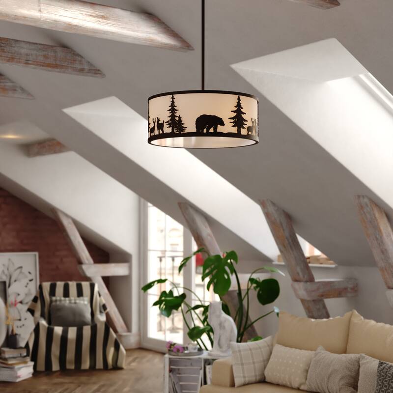 Vaxcel Lighting P0416 3 Light 18" Wide Suspension Pendant