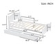 preview thumbnail 11 of 9, White Kids Platform Bed Wood Bed Frame 2 Drawers Twin Size
