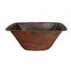 preview thumbnail 4 of 2, Miseno Rectangular 12" Copper Drop-In or Undermount Bar Sink