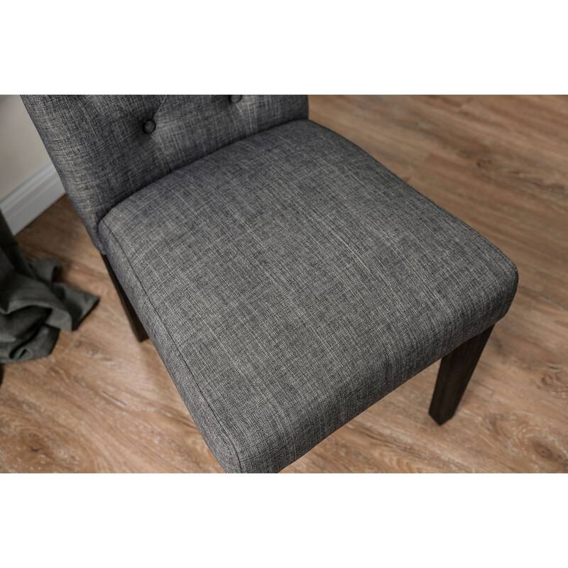 Copper Grove Chalwa Tufted Linen Fabric Dining Chairs (Set of 2)