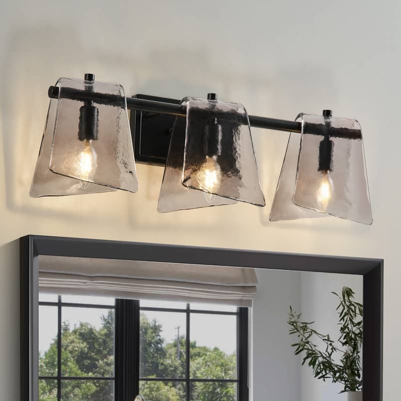 Starsky 3 - Light Modern Dimmable Gray Glass Bathroom Vanity Light