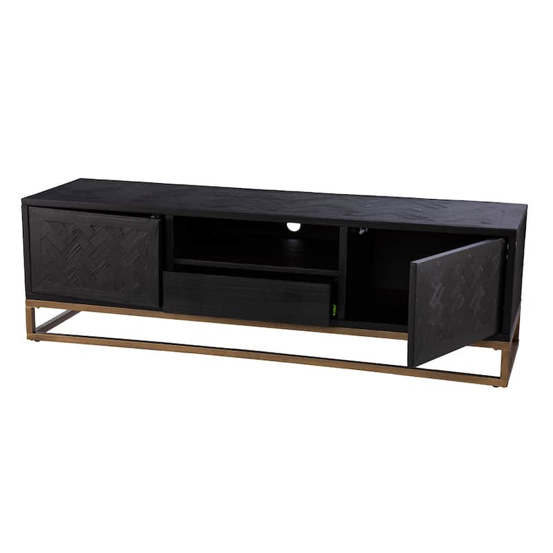 SEI Furniture Delgany Contemporary Black TV/Media Stand