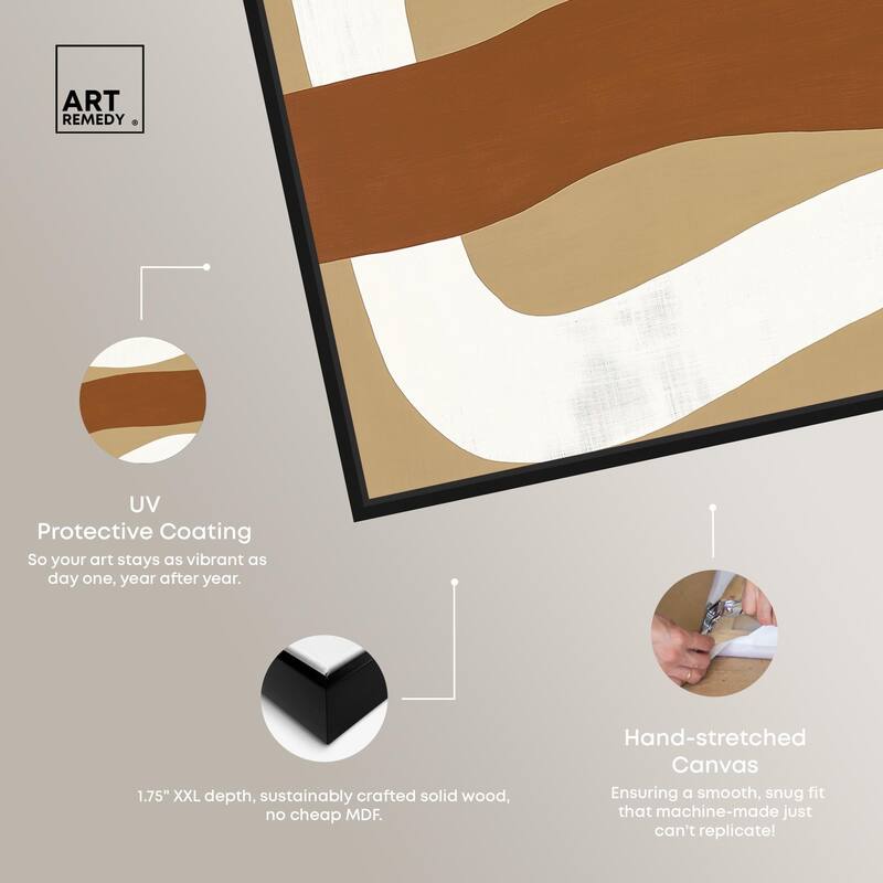 Minimal Wavy I Canvas by Art Remedy