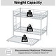preview thumbnail 5 of 41, Metal Twin over Twin Bunk Bed with Trundle and Guardrail, Silver