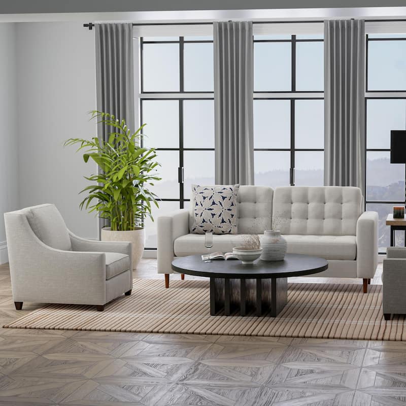 Alora Decor Klaus Stripe Wool Area Rug - Brown - 5' x 7'6"