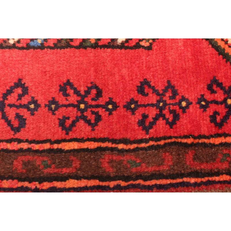 ECARPETGALLERY Hand-knotted Andelz Red Wool Rug - 4'8 x 7'5