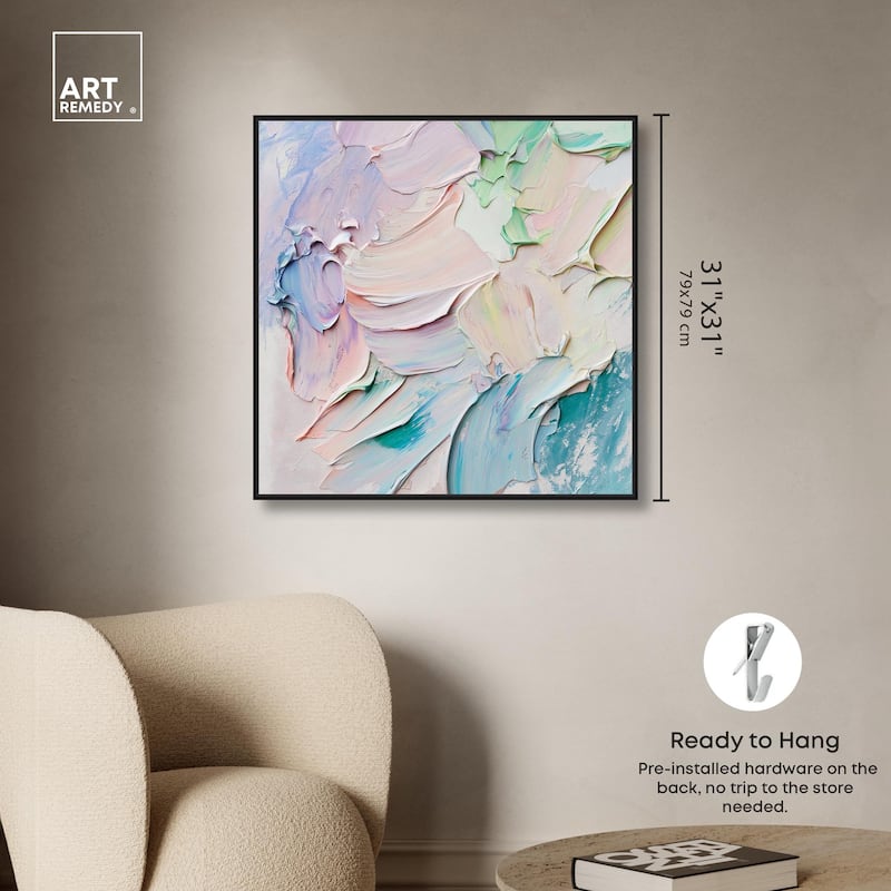 Flowing Mousse I Canvas by Art Remedy