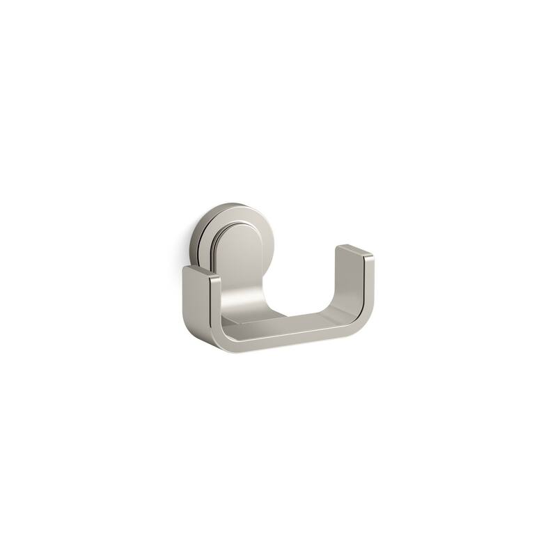 Kallista P34248-00 Guise Collection Double Robe Hook - Polished Nickel