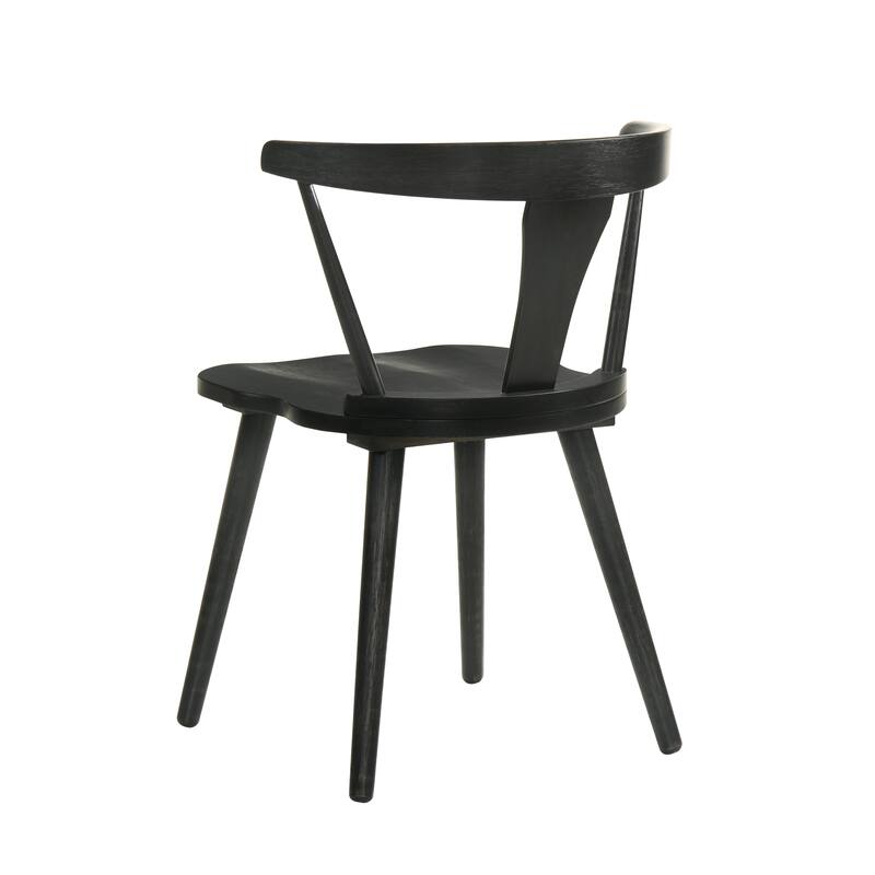 2 Pieces Set Dining Side Chair Rustic Modern Farmhouse Design Retro Design Easy to Assembly