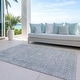 preview thumbnail 6 of 7, Machine Washable Indoor/ Outdoor Vintage Traditional Chantille Rug