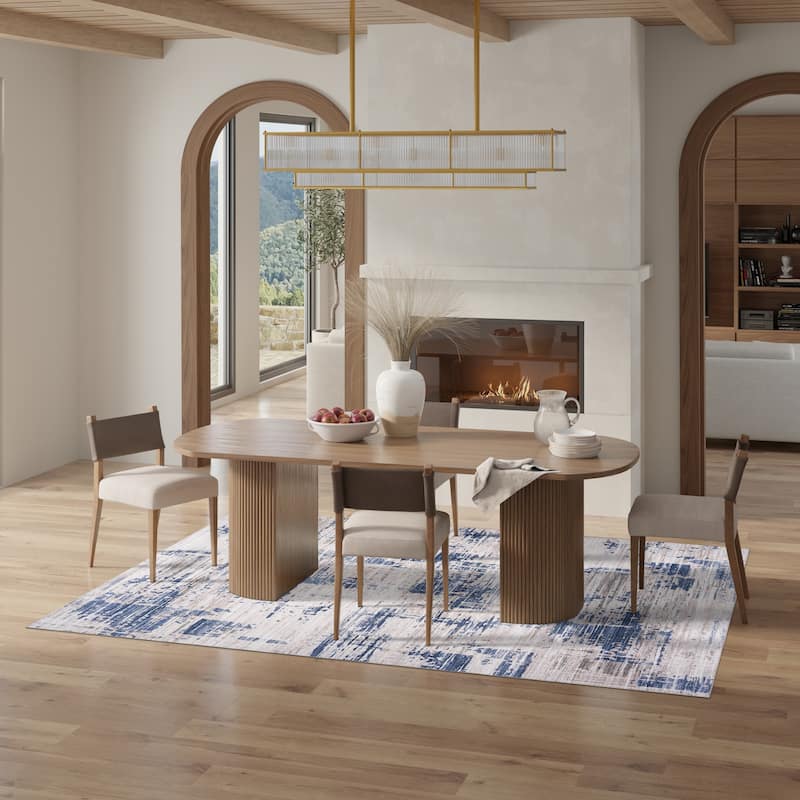 Licensed HGTV Everyday Chic Soft Flannel Zero Pile Printed Non-Slip Washable Indoor Area Rug