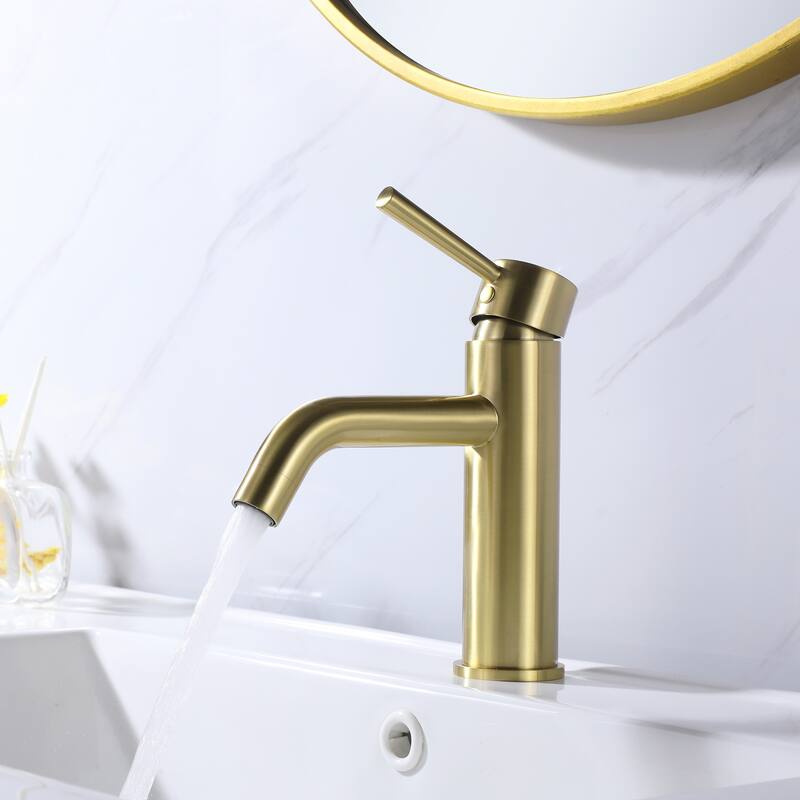 Single Handle Single Hole Deck Mounted Bathroom Faucet