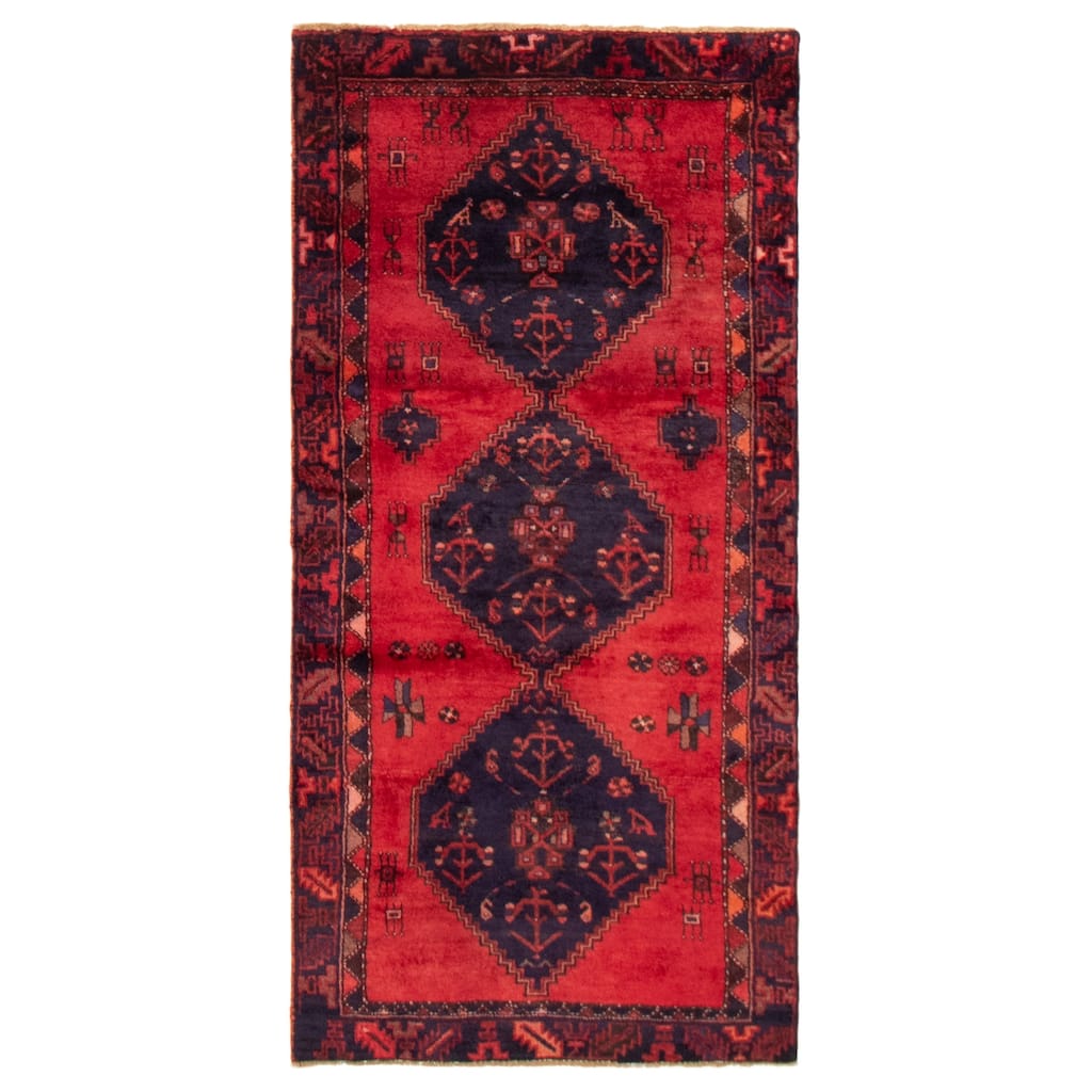 ECARPETGALLERY Hand-knotted Anadol Red Wool Rug - 3'2 x 6'4