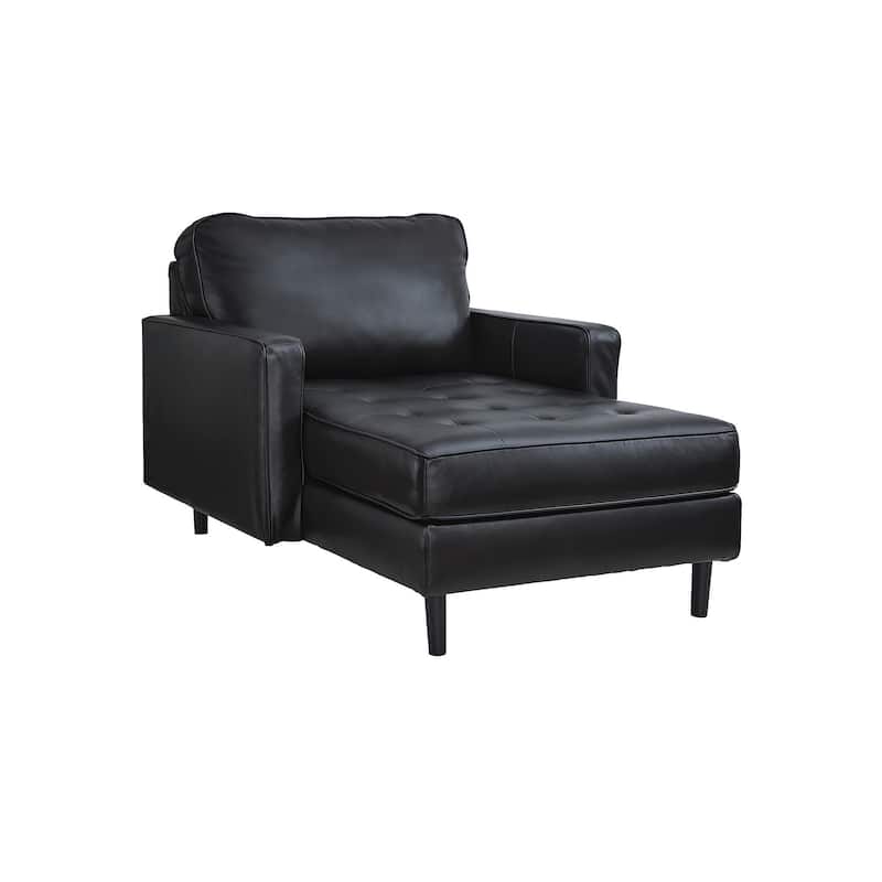Signature Design by Ashley Bryceview Black Chaise - 42" W x 64" D x 39" H