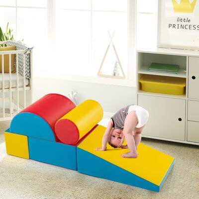 5-Piece Kids Climb and Crawl Activity Playset - 15.5" x 8" x 8"