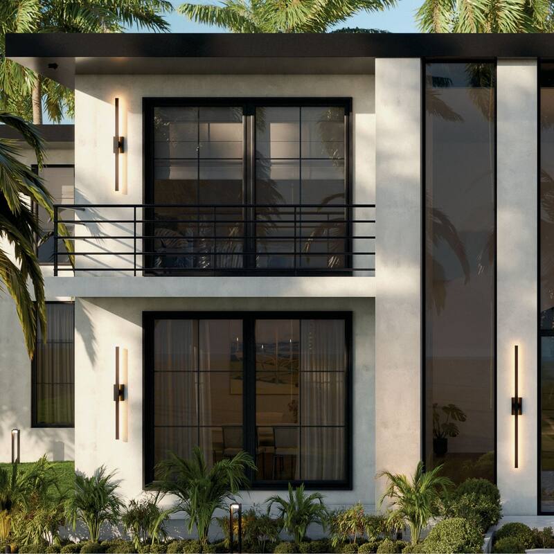 Nocar 48" Outdoor LED Wall Light in Textured Black - Textured Black