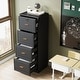 preview thumbnail 24 of 34, 4 Drawer Wood File Cabinet with Lock for Home Office