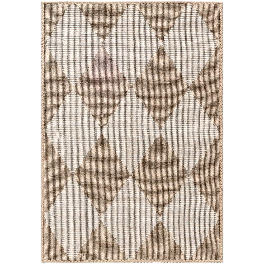 Nourison Washable Modern Jute Indoor Geometric Area Rug
