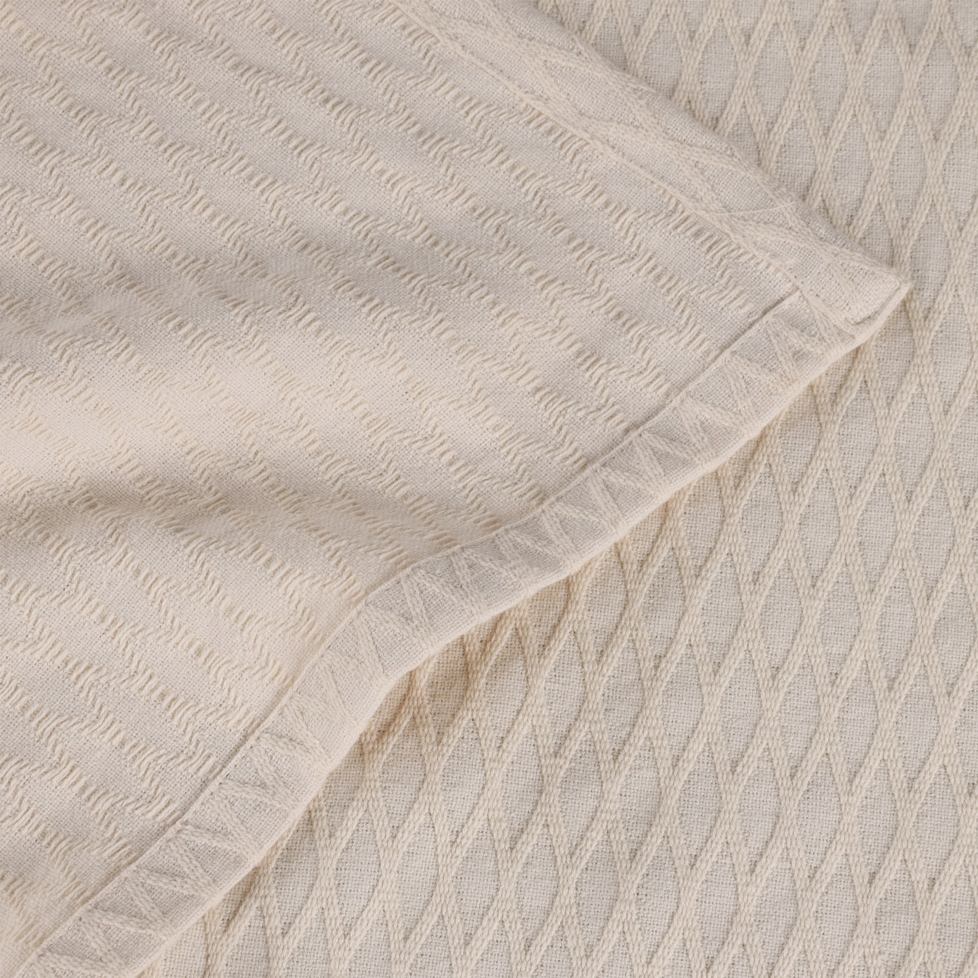Superior Diamond Weave All-Season Bedding Cotton Blanket - Picture 40 of 66