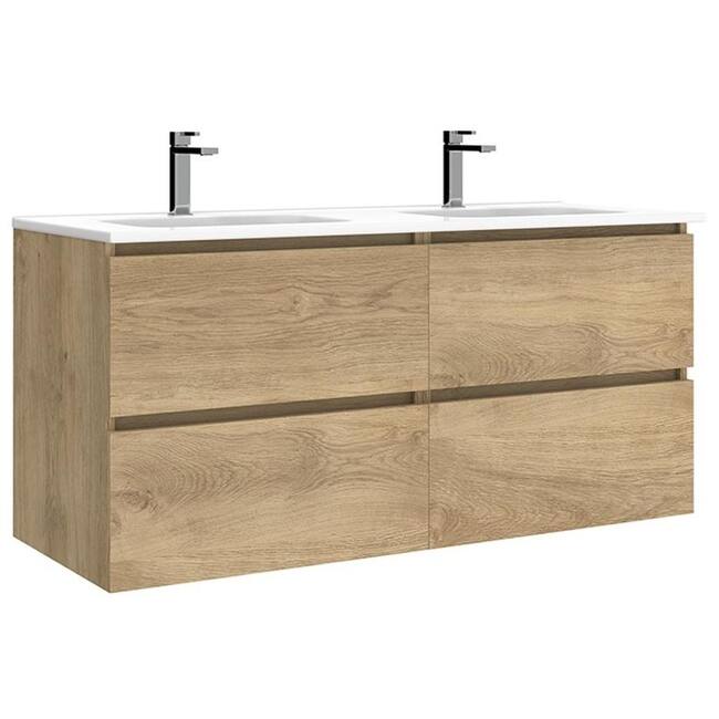 WS Bath Collections Flora C120D Flora 48" Wall Mounted Double Basin