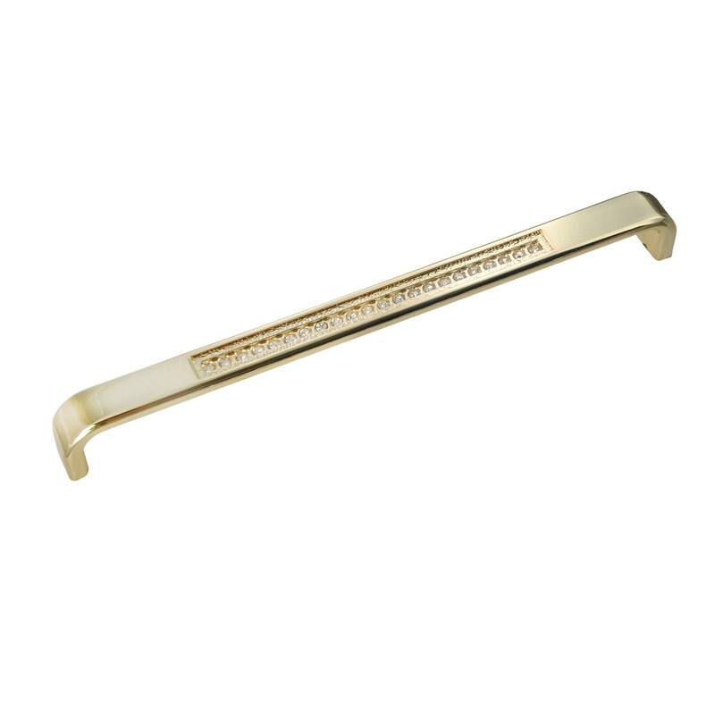 Utopia Alley Gleam Pull Handle - Decorative Cabinet Drop Pull Handles for Cabinets, Gold, 7.5" Center to Center