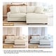 preview thumbnail 11 of 116, Modular Armchair and Ottoman Set with Adjustable Headrest, Flannel Upholstery