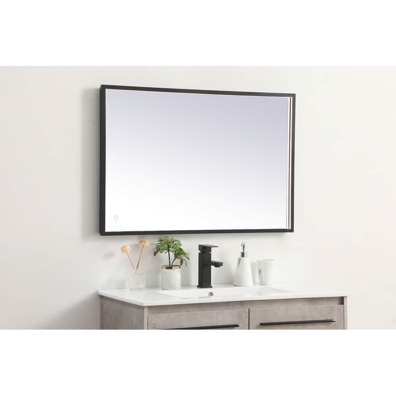 Indigo Home 24x36 inch LED mirror with adjustable color temperature