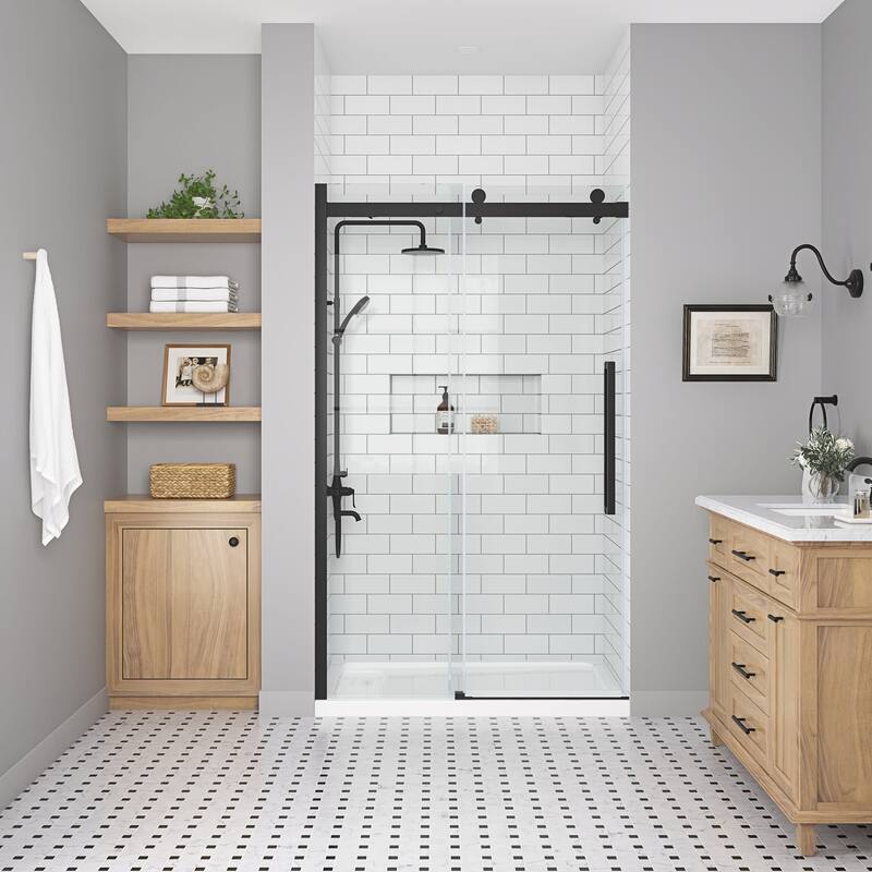 Miseno MSD-BELS48-15SKC Bel 81-1/2" High x 48" Wide Sliding Frameless