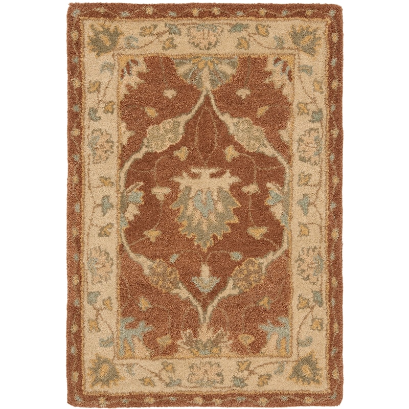 SAFAVIEH Handmade Antiquity Gigja Traditional Oriental Wool Rug - 2'3" x 4' - Brown/Taupe
