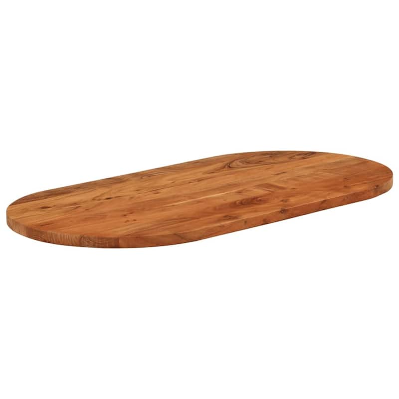 vidaXL Table Top Replacement Coffee Dining Room Furniture Oval Solid Wood