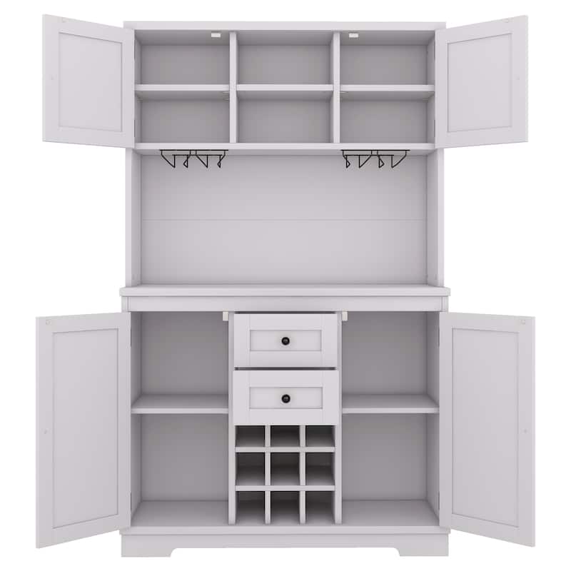 Coffee Bar Cabinet Kitchen Cabinet with Storage