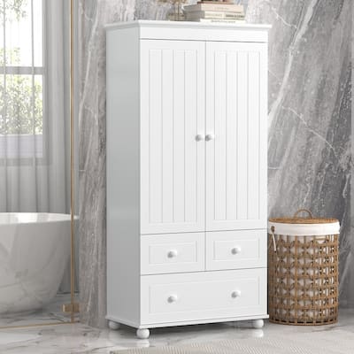3 Drawers Tall Storage Cabinet for Bathroom/Office