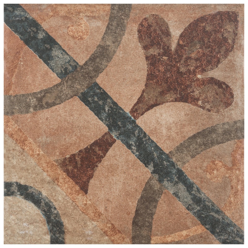 Merola Tile Americana Cleveland 8-3/4" x 8-3/4" Porcelain Floor and Wall Tile