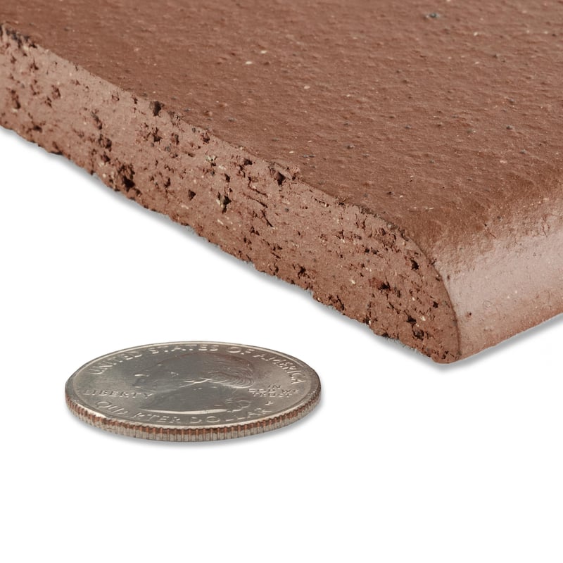 Merola Tile Lincoln Quarry Cove Base Mayflower Red 6" x 6" Ceramic Floor and Wall Trim