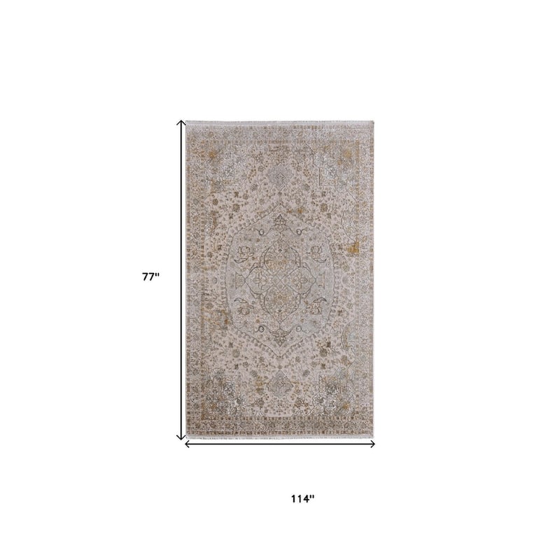 HomeRoots Oriental Traditional Rectangle Area Rug