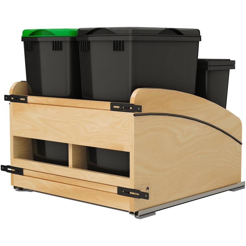 Rev-A-Shelf 4WCC-2432DM-418 Craftsman 21" Wide Designer Solid Maple - Maple / Black