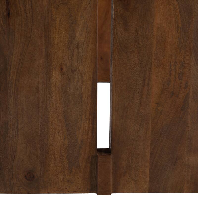 Raven 83" Wide Mango Dining Table, Brown