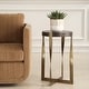preview thumbnail 2 of 4, Uttermost Drew Brass Accent Table