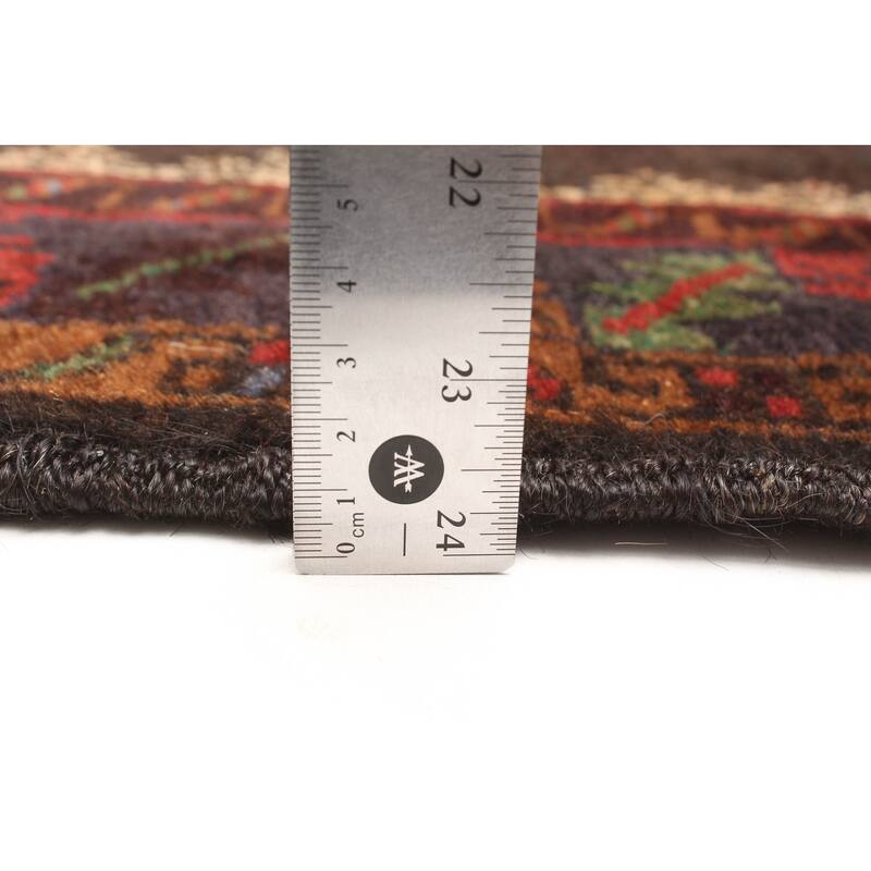 ECARPETGALLERY Hand-knotted Teimani Dark Grey Wool Rug - 3'8 x 6'5