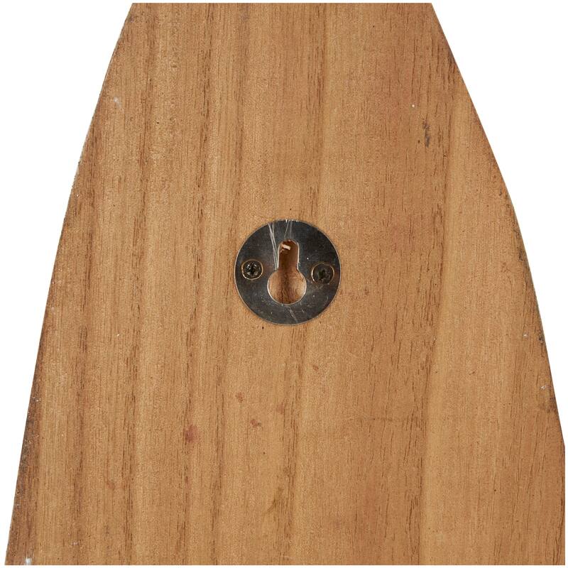 Multi Colored Metal Indoor Outdoor Distressed Oar Shaped 8 Hanger Paddle Wall Hook