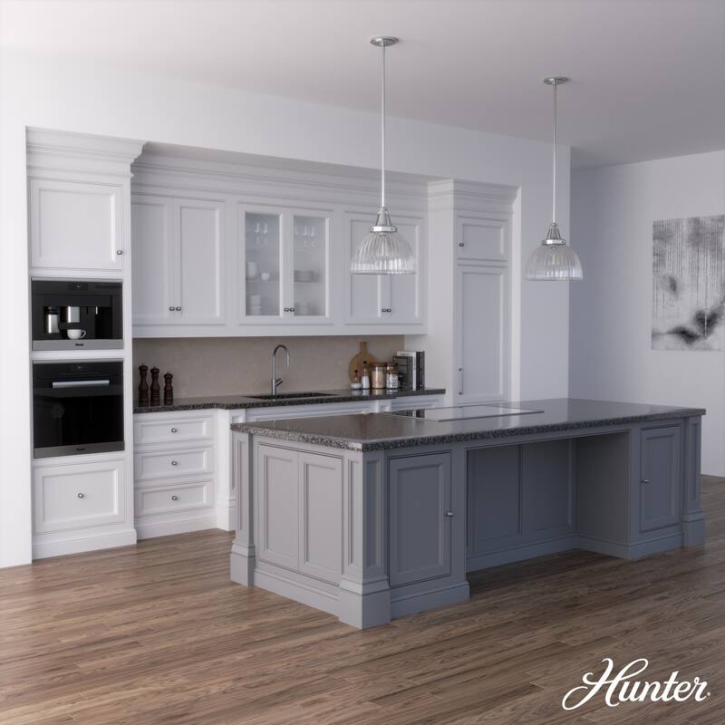 Hunter Cypress Grove 13" 1-Light Pendant - Island, Dining Room, Entry - Industrial, Transitional, Contemporary