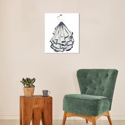 Wynwood Studio Fashion and Glam Gala Magic Blue and Glam Wall Art Canvas Print