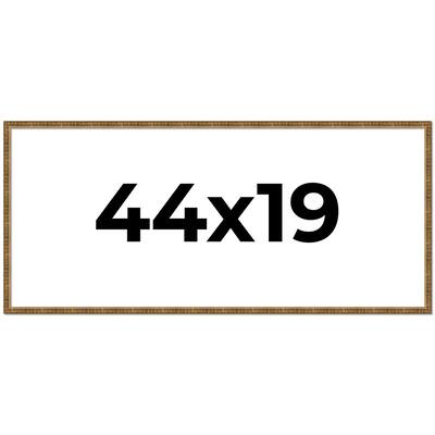 44x19 Frame Gold Picture Frame - Complete Modern Photo Frame Includes