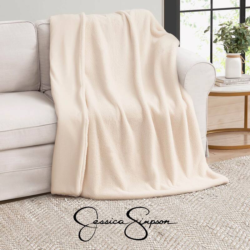 Jessica Simpson 50"x70" Faux Throw Blankets