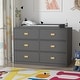 preview thumbnail 4 of 17, 45.1"W x 32.9"H Timechee Changing Table Dresser Grey