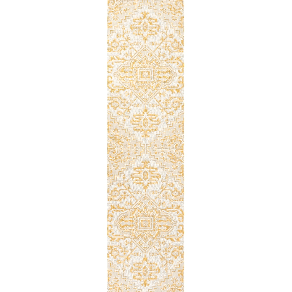 JONATHAN Y Charleston Medallion Indoor/Outdoor Area Rug