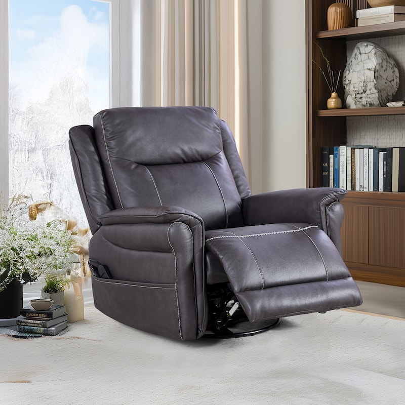 240 Degree Swivel Motor Infinite Position Rocking Recliner Chair - Grey