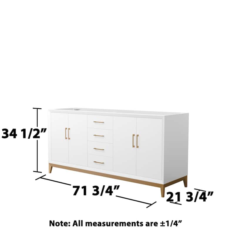 Wyndham Collection WCH818172D-CXSXX-MXX Amici 72" Double Free Standing