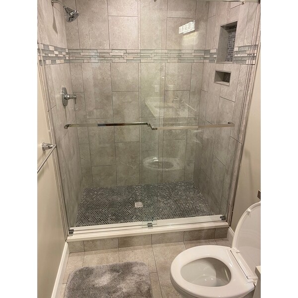 Top Product Reviews For Dreamline Essence 56 60 In W X 76 In H Frameless Bypass Shower Door 56 60 W 13002812 Overstock
