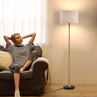 Yellow lampshade for floor lamp on sale